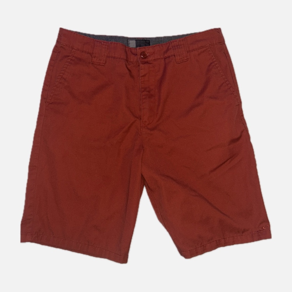 O’Neill Men’s Rust Red Flat Front Shorts Size 33